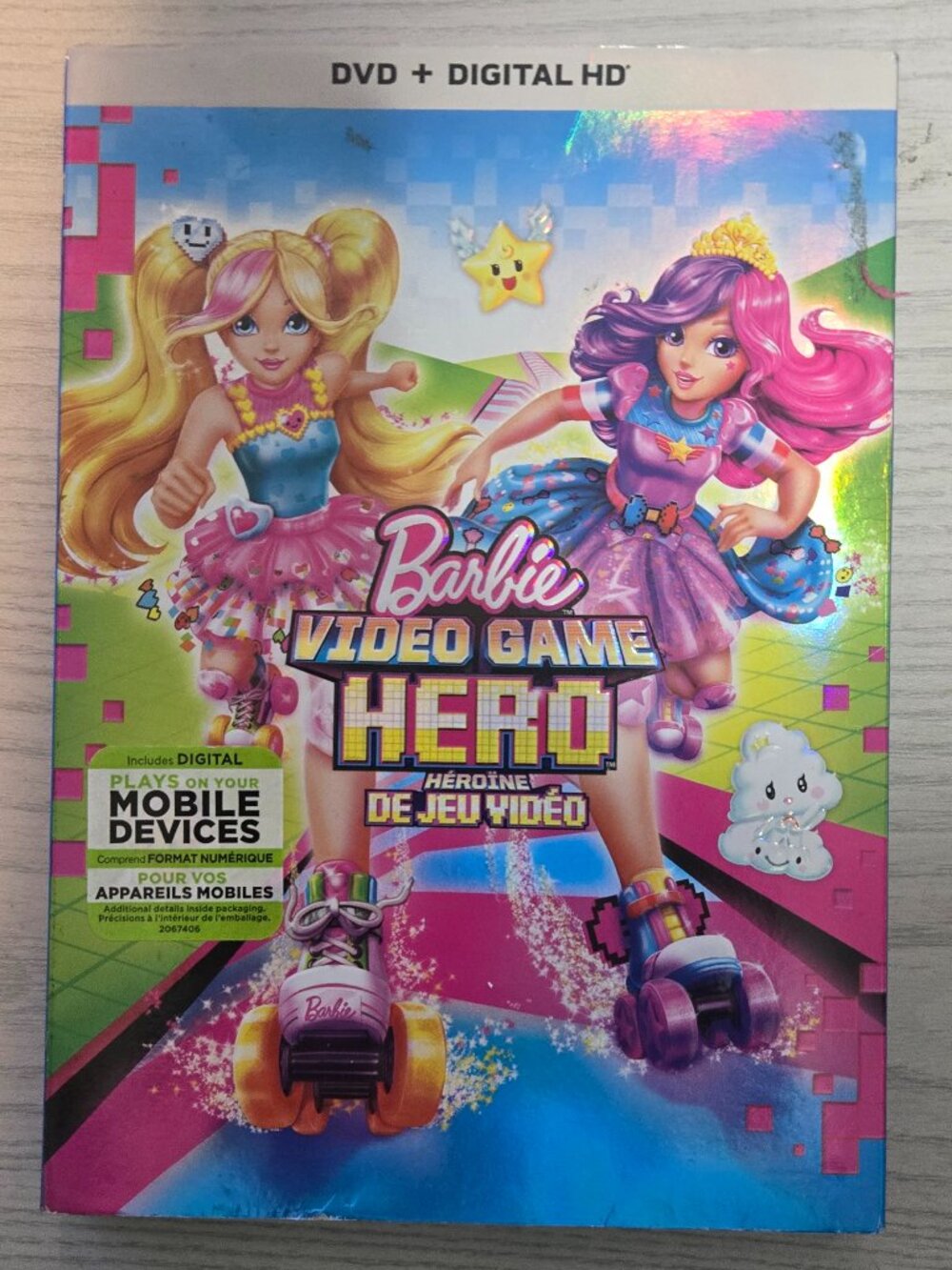 Barbie Video Game Hero DVD + Digital HD w/ Slipcover